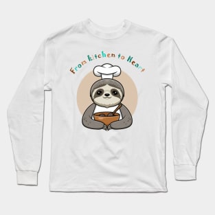 Sloth Chef Long Sleeve T-Shirt